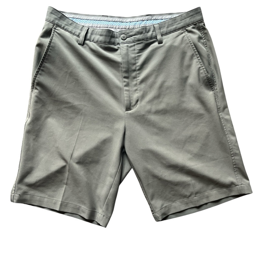 Men’s Footjoy 9” Flat Front Performance Golf Shorts Gray Size 34